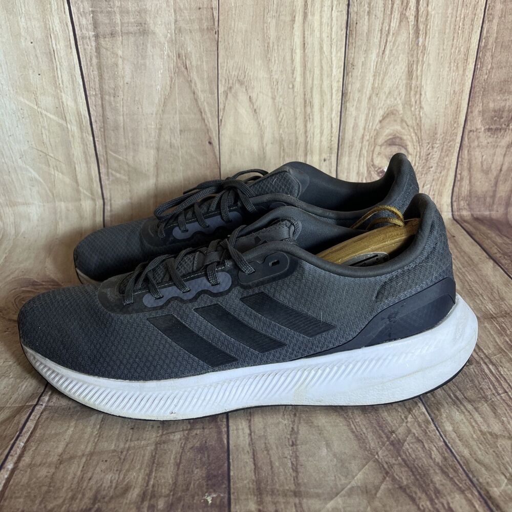 Adidas Run Falcon 3.0 Mens Size 13 Shoes Gray Black Running Sneakers New - Picture 4 of 9